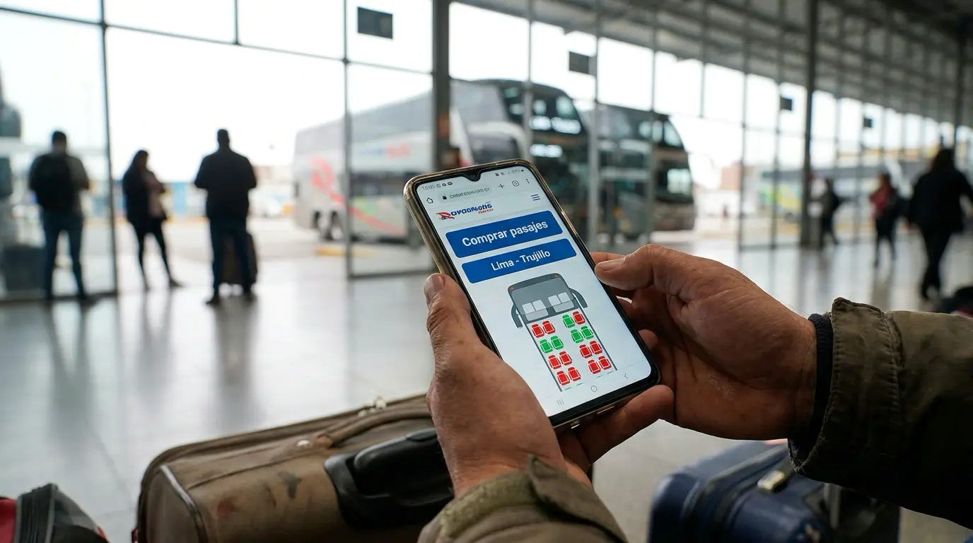 Cómo mejorar la experiencia del pasajero con tecnología 1 Compra de pasajes online desde la web del operador de transporte interprovincial