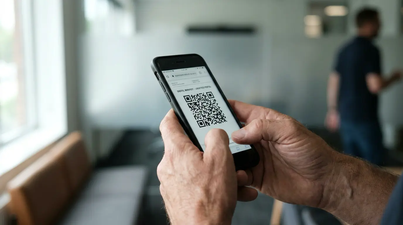 Qué es la tarjeta de propiedad vehicular y cómo tramitarla 2 Tarjeta de identificación vehicular electrónica mostrada desde el celular con código QR