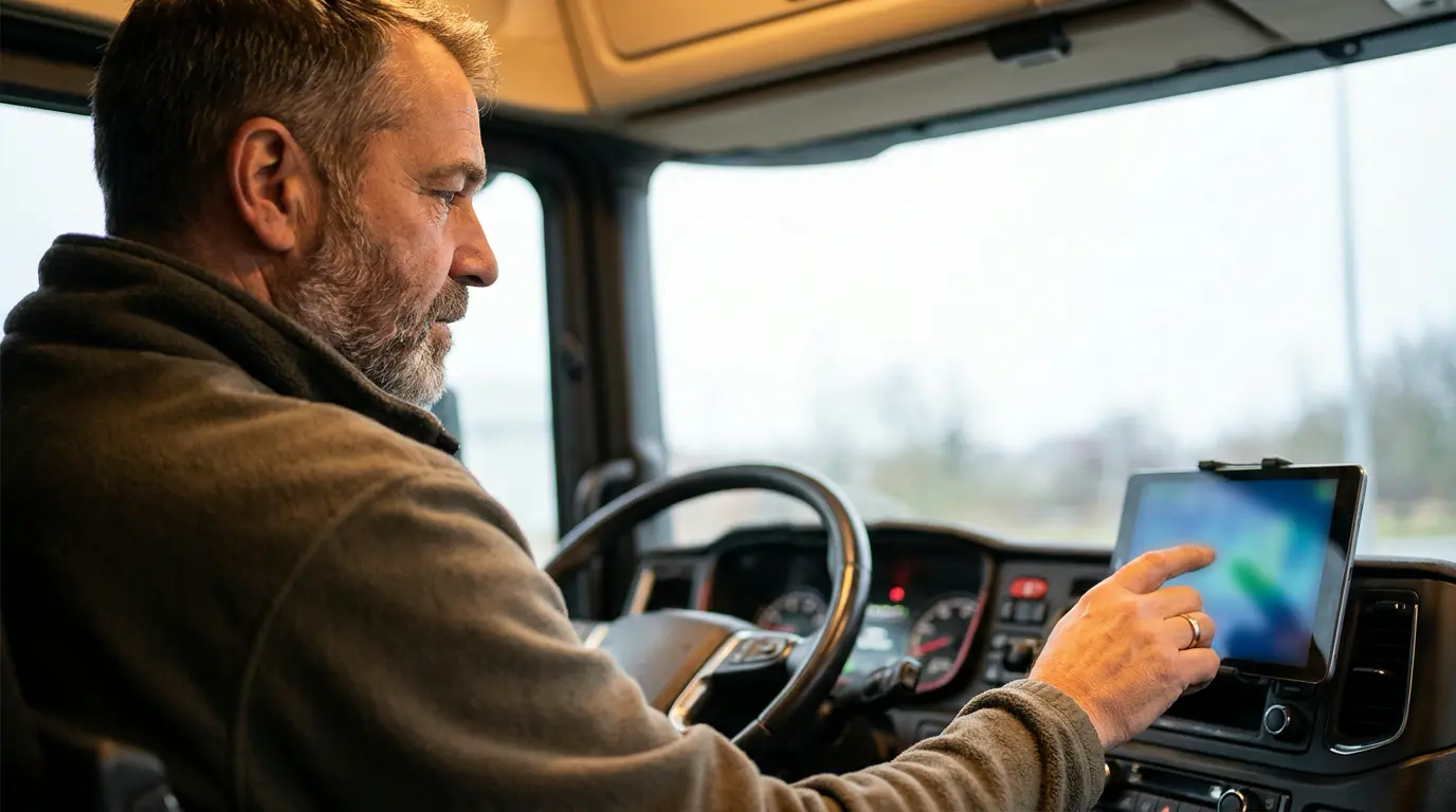 Driver logging duty status on an electronic logging device to meet hours-of-service rules